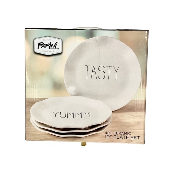 Parini Cookware-Quality Ceramic Plates-4 Piece 10” Plate Set. - Picture 2 of 2